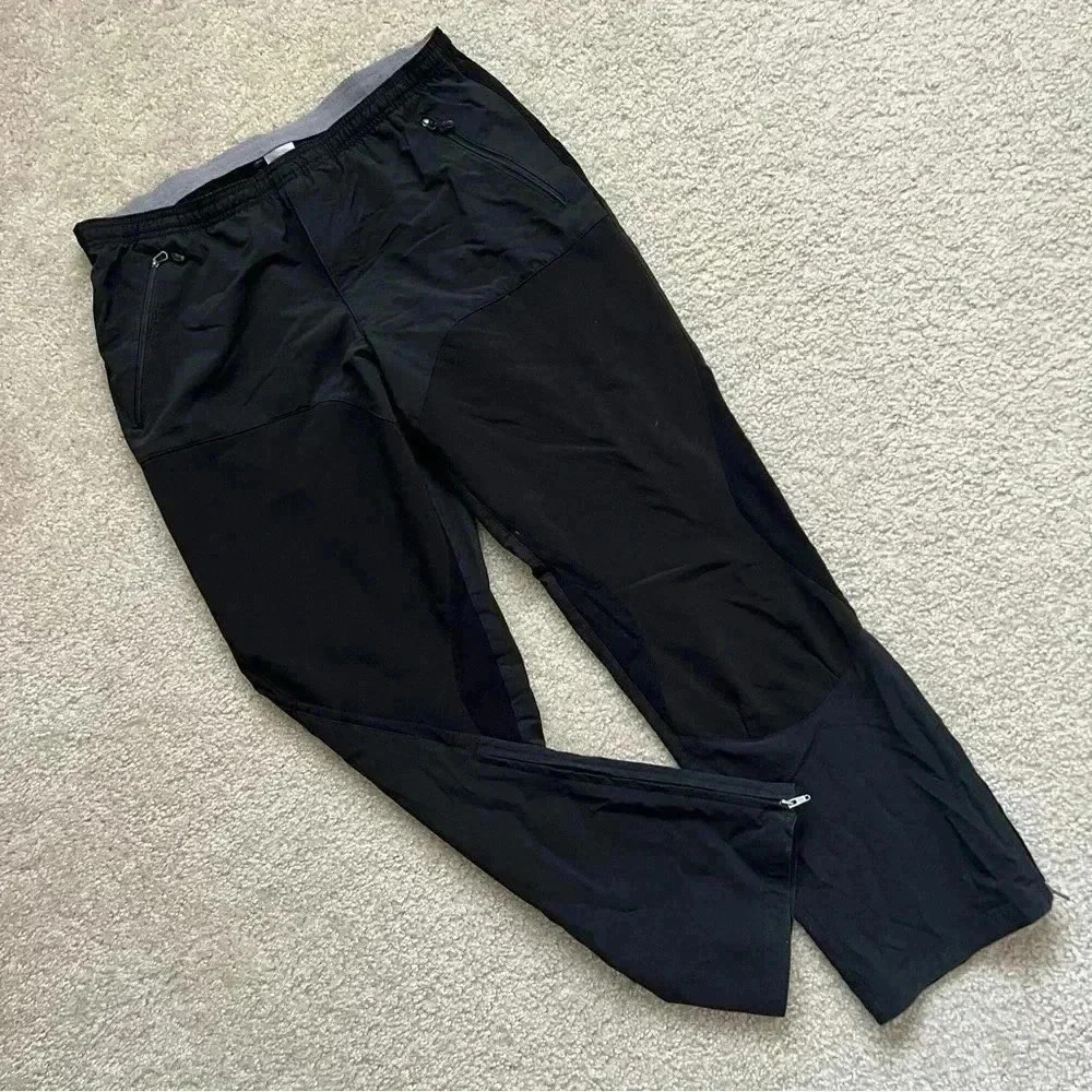 Patagonia Bottom Zip Gym Active Pants Black Men’s Size Large Drawstring Outdoor